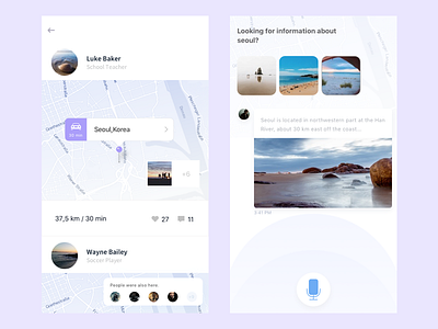 Travel App app location map search siri travel ui