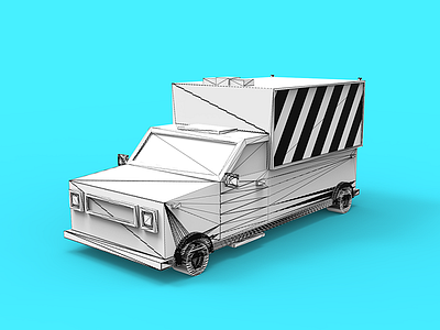 Uv car 3d clayrender color gamedev lowpoly modo render tolitt topology uv