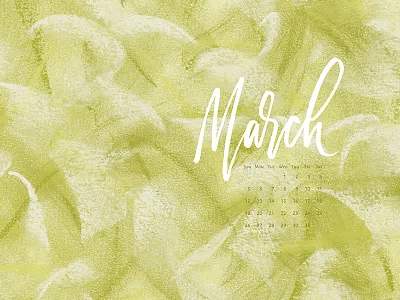March 2017 | Free calendar by typeandgraphicslab.com background brush calendar custom type hand drawn inspirational lettering logo pattern type typography