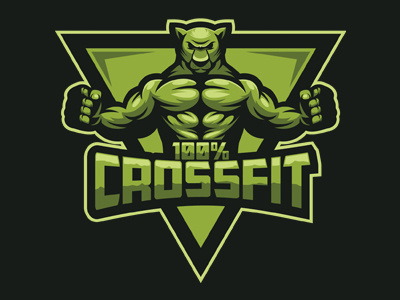 Superior CrossFit Fitness Panther Mascot Logo For Sale crossfit e sport esports fitness logo mascot panther sale