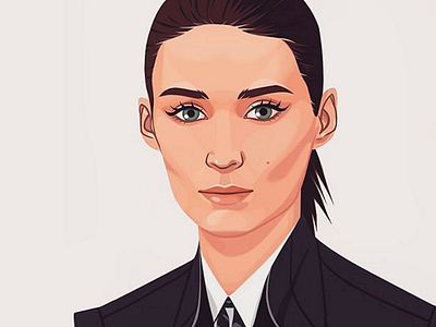 Rooney Mara art beautiful beauty digital art drawing face illustration photoshop portrait woman