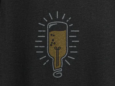 Upland Brewing Company T-Shirt Design apparel beer branding brew brewing bulb edison ipa light lighting shirt upland