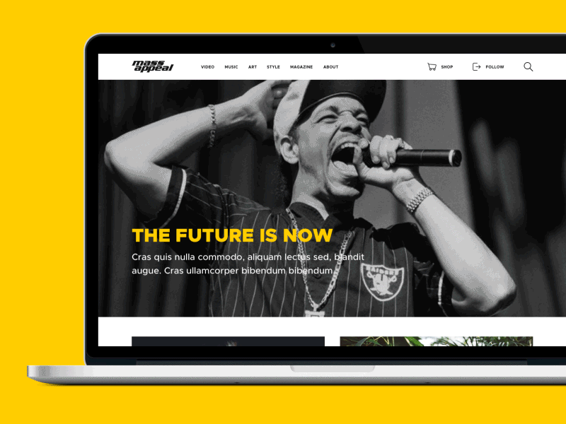 Mass Appeal Web animation mass appeal ui web