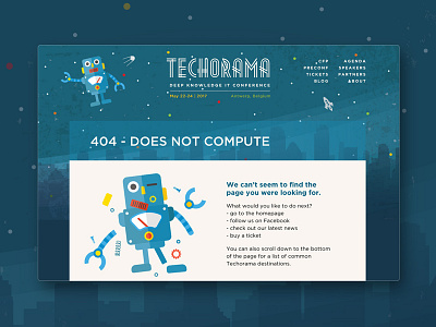 branding & website - TECHORAMA all vector branding conference it logo design rebrand robot svg web development webdesign wordpress