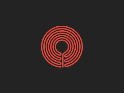 Logo Mark O element grey heat hob logo o oven red