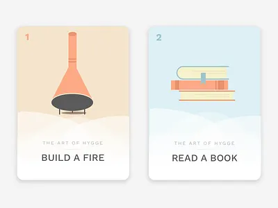 How to Hygge 01 books fire hygge illustrations
