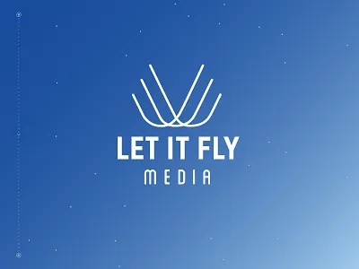 Let It Fly Logo branding drones fly journalism logo logomark storytelling wings