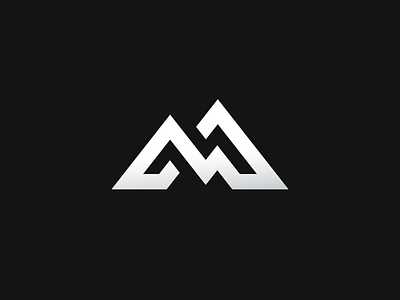 Symbol for Mighty letter logo logotype m mark monogram mountain symbol typography