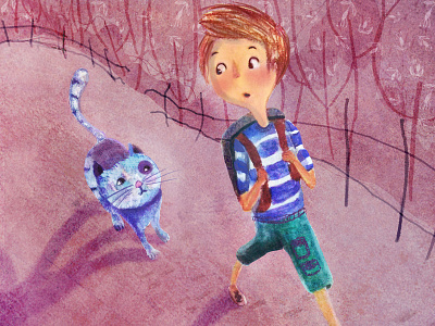 I Have A Strange Feeling childrensbook digital art kidlit texture