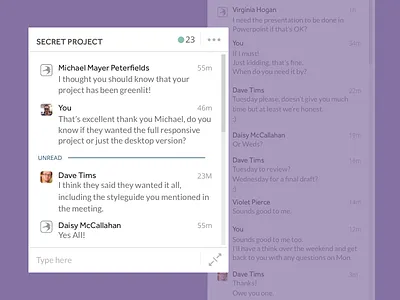 Chat Design chat clean design flat interface messaging ui ux web web app website