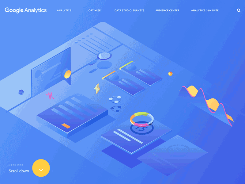 Google Analytics 360 Suite by Jian analytics android animation data dribbble google icon johnyvino material motion optimize studio