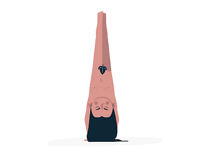 Yogi Handstand Wip acrobatics acroyoga alvz gymnast gymnastics hair handstand long man naked nude yoga