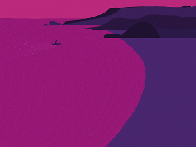 Lucid Dreaming 36daysoftype beach d kayak letter rocks sea shore twilight type typography