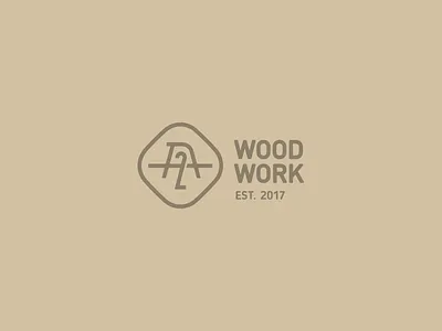 2A Woodwork branding lettering logo typography ukraine