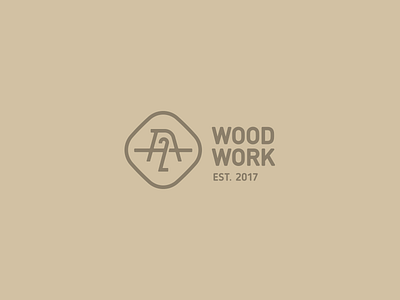 2A Woodwork branding lettering logo typography ukraine