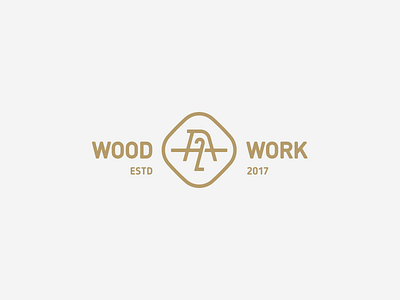 2A Woodwork branding lettering logo typography ukraine