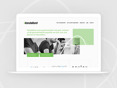 website - mandelbrot clean corporate digital homepage mandelbrot minimal strak ui ux web development webdesign wordpress