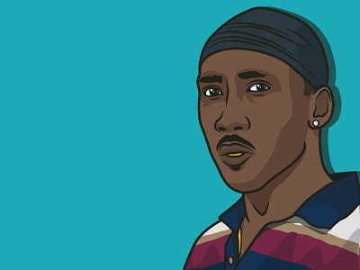 Juan illustration juan mahershala ali moonlight portrait