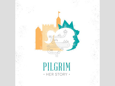 Pilgrim Play Branding Concept branding castle concept journey logo pilgrim pilgrims progress play theater theatre youth