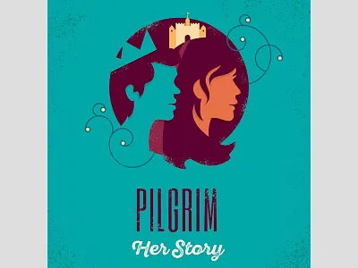 Pilgrim Play Branding Concept - Revised branding castle concept journey logo pilgrim pilgrims progress play theater theatre youth