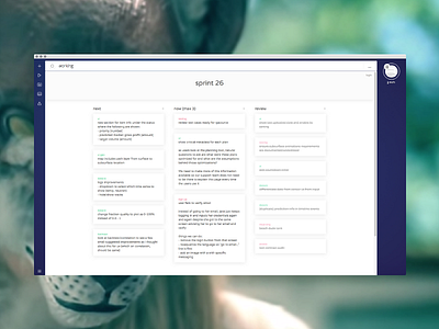sprint 26 [wip] app application dashboard data interface personal portfolio ui ux wip