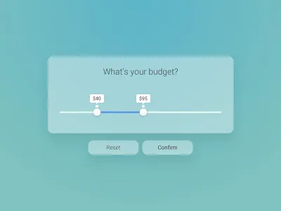 Day 96 - What Is Your Budget budget button form inquire send slider ui