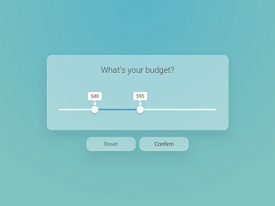 Day 96 - What Is Your Budget budget button form inquire send slider ui