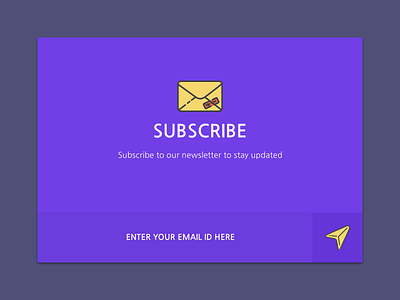 Subscribe! email pop up subscribe