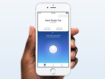 SeaLink Ticket App app design boarding pass ios lightweight ticket transport ui