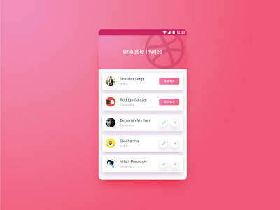 Dribbble Invites Result. contest debut dribbble giveaway invite result