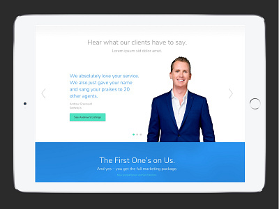 Walkthrough Testimonial branding quotes testimonial ui ux web design