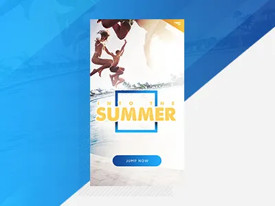 Jump App blue fun into jump summer the yellow