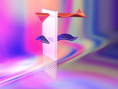 F 36 days of type c4d cinema 4d f iridescent render