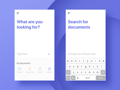 Search app design flat ios search ui