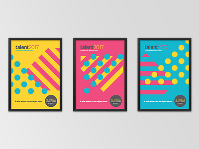 Talent2017 Posters brand digital festival poster