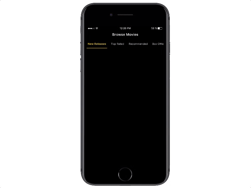 Daily UI 85 85 browse cards challenge daily framer ios movie pagination prototype ui