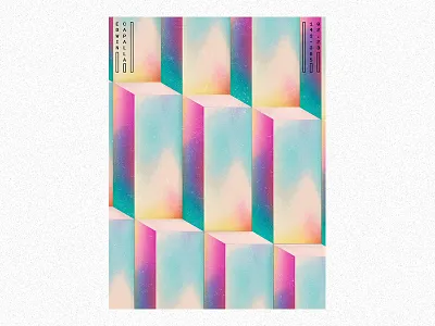 143 abstract art challenge design everyday geometric illustration poster