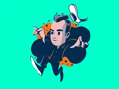 Schiani! branding caricature illustration ledo ledodesign logo personal profile schiani selfportrait vector