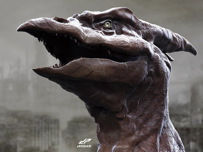 RODAN concept 1 by Dopepope 3d character concept creature dinosaur dopepope kaiju model monster rodan zbrush