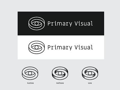 Primary Visual brand eye film halftone identity illusion logo minds optical
