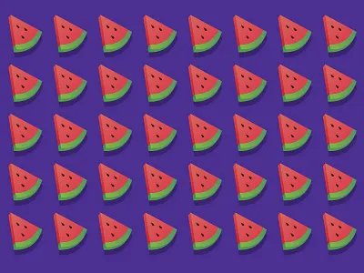 Fruit pattern flat fruit illustration pettern red watermelon