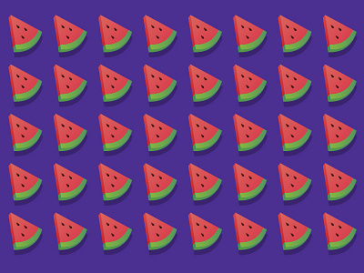 Fruit pattern flat fruit illustration pettern red watermelon