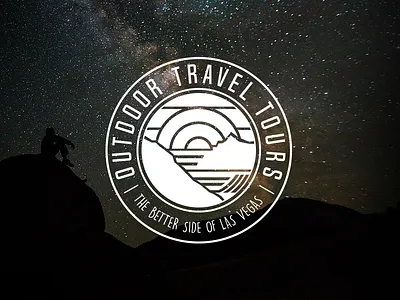 Outdoor Travel Tours brand identity seal travel