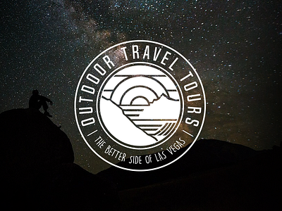 Outdoor Travel Tours brand identity seal travel