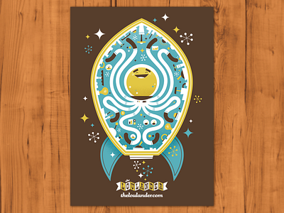 Octonaut childrens illustration illustration kids art rocket ship space