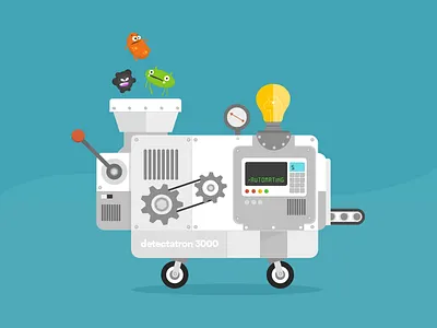 Detectatron 3000 detectify illustration
