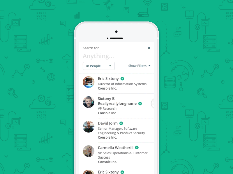 Search entities on mobile web article search transition ui ux