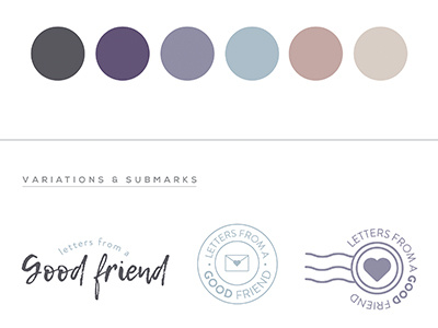 Good Friend Blogger Branding blog bloggers branding envelope letter postcard stamp