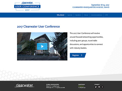 Conference Landing Page Design