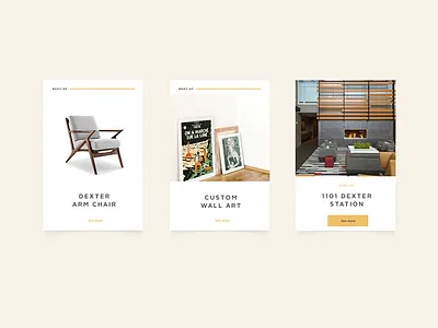 Grayscale Design UI cards architecture design ui web design